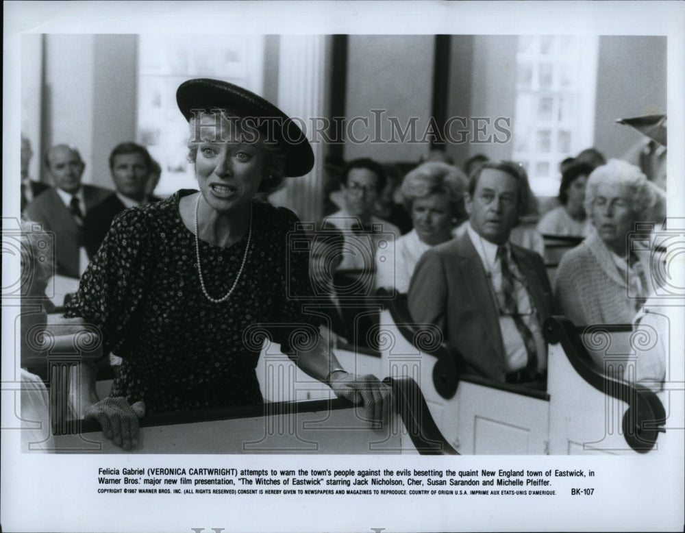 1987 Press Photo Veronica Catrwright in &quot;The Witches of Eastwick&quot;.- Historic Images