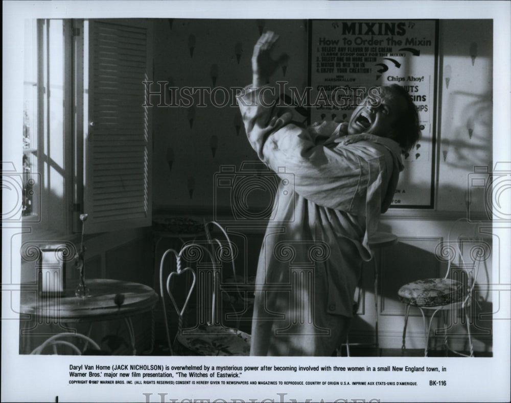 1987 Press Photo Jack Nicholson as Darly Van Home in The Witches in Eastwick.- Historic Images