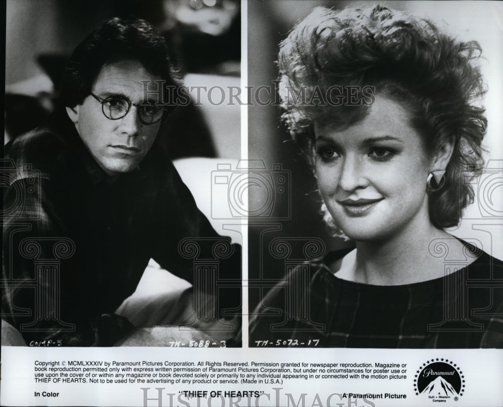 1984 Press Photo Christine Ebersole &amp; John Getz in &quot;Thief of Hearts&quot;- Historic Images