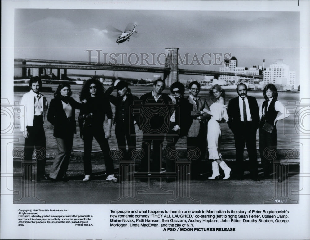 1984 Press Photo Cast of &quot;They All Laughed&quot;- Historic Images