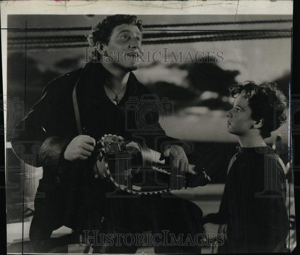 1940 Press Photo Actor Spencer Tracy in "Captains Courageous"- Historic Images
