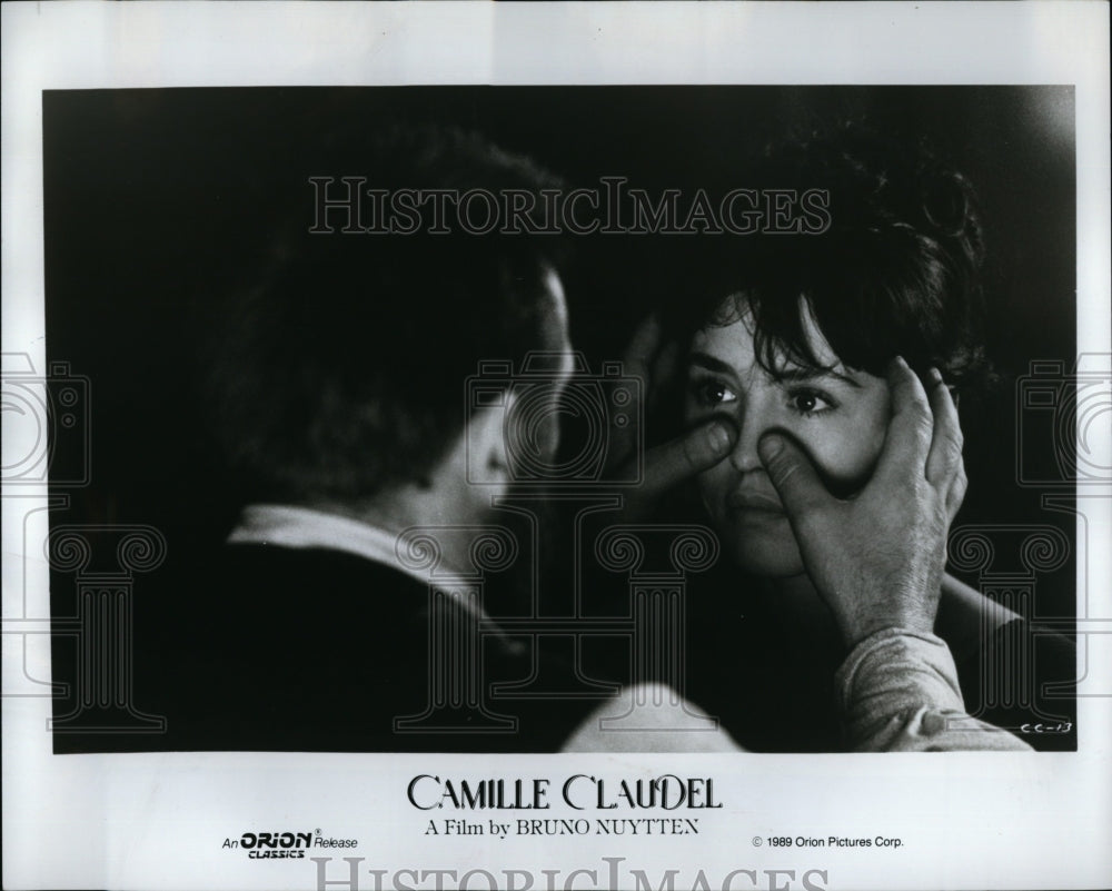 1989 Press Photo Gerard Depardieu &amp; Isabelle Adjani Star In &quot;Camille Claudel&quot;- Historic Images