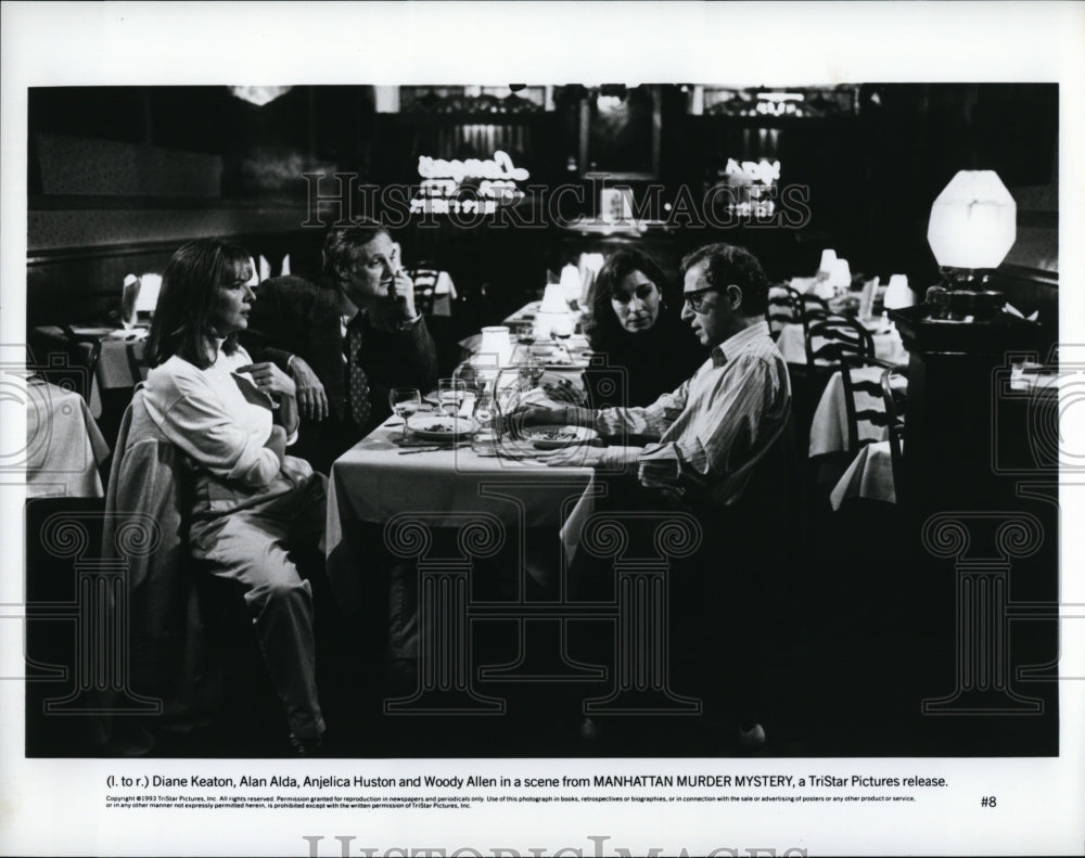 1993 Press Photo &quot;Manhattan Murder Mystery&quot; Diane Keaton &amp; Woody Allen- Historic Images