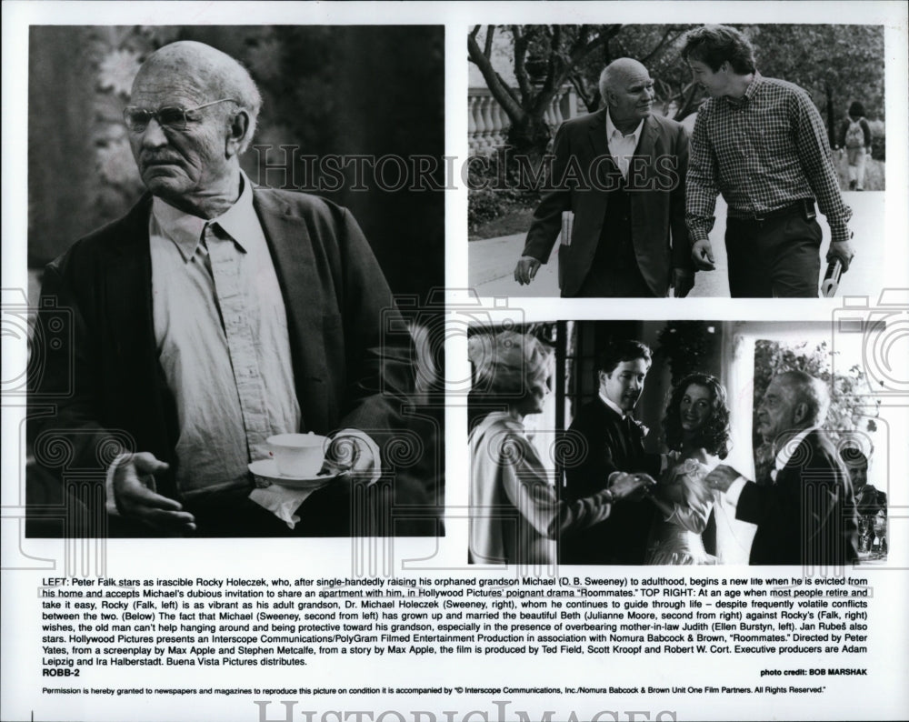 1995 Press Photo Roommates Film Peter Falk D B Sweney Scenes Julianne Moore- Historic Images