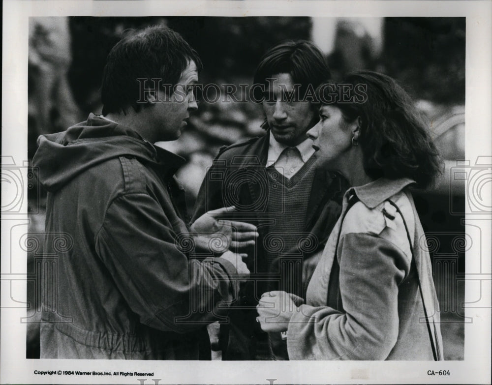 1984 Press Photo &quot;Cal&quot; John Lynch &amp; Helen Mirren &amp; dir Pat O&#39;Connor- Historic Images