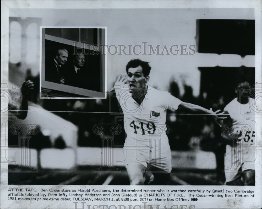 1981 Press Photo Actor Ben Cross As Harold Abrahams In &quot;Chariots Of Fire&quot;- Historic Images