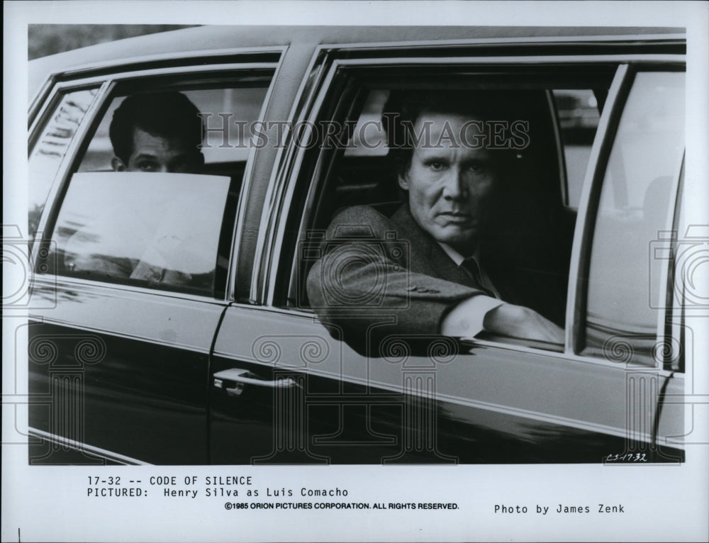 1985 Press Photo Code of Silence Actor movie Henry Silva- Historic Images