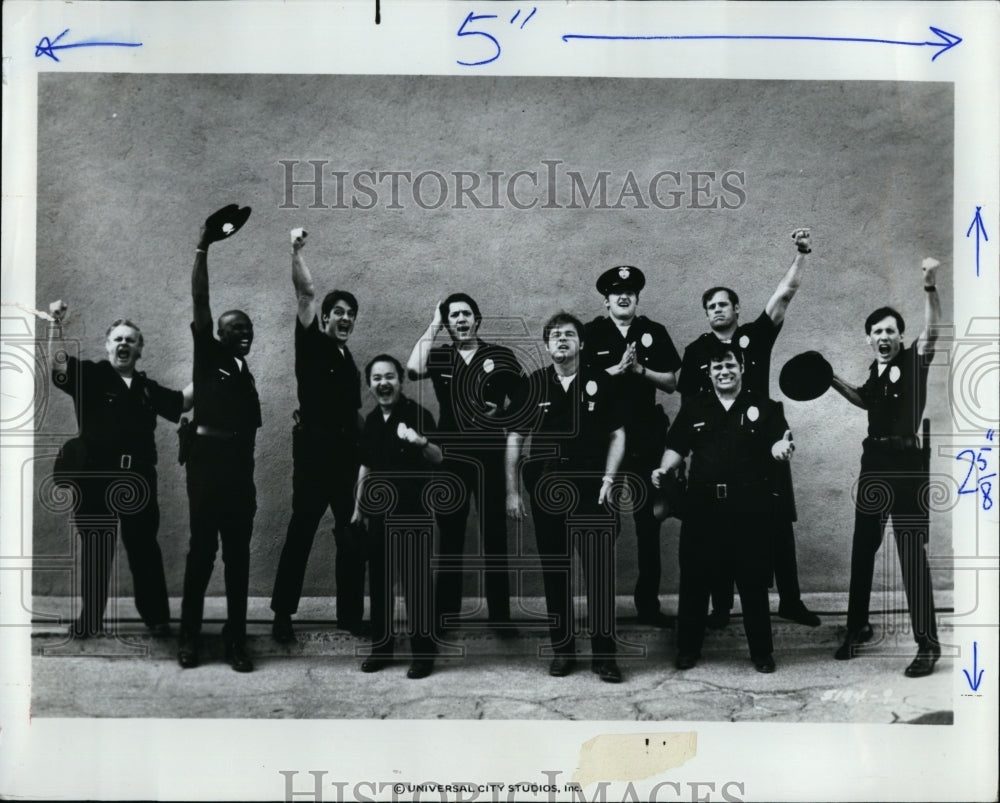 1977 Press Photo The Choirboys Movie Charles Durning, Louis Gossett Jr. Perry- Historic Images