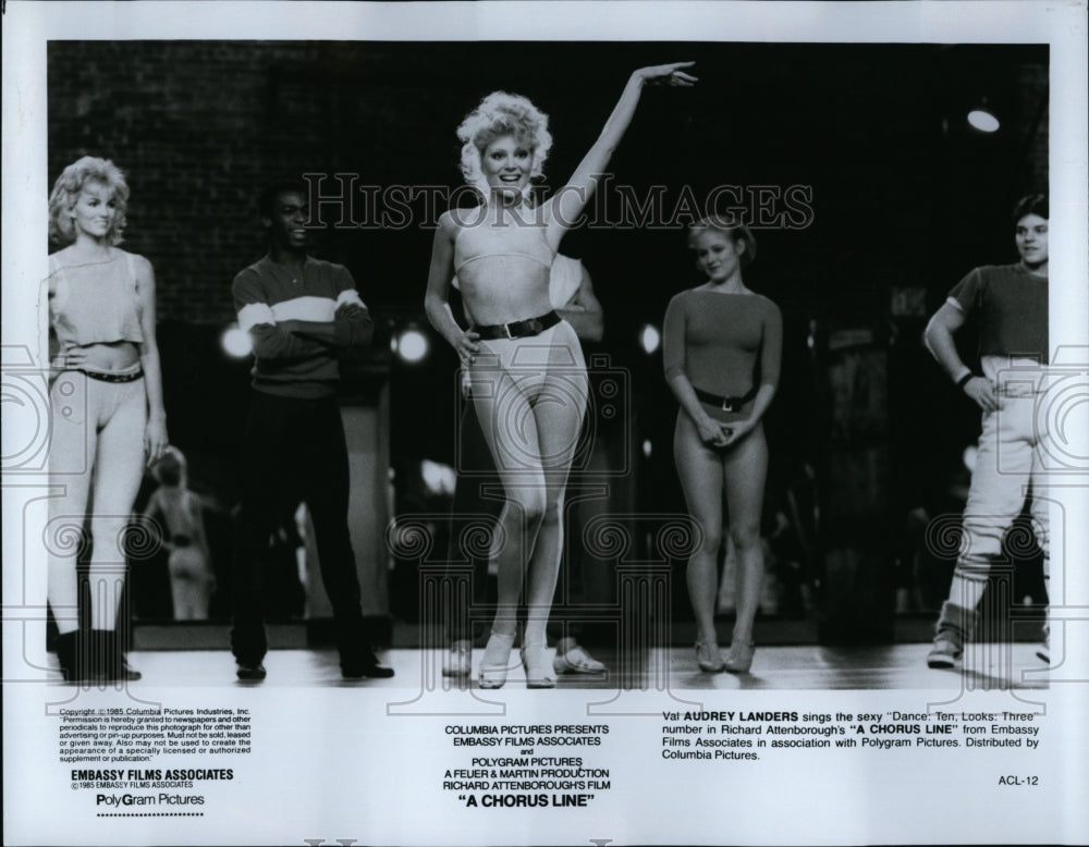 1985 Press Photo A Chorus Line Movie Audrey Landers Dancer- Historic Images