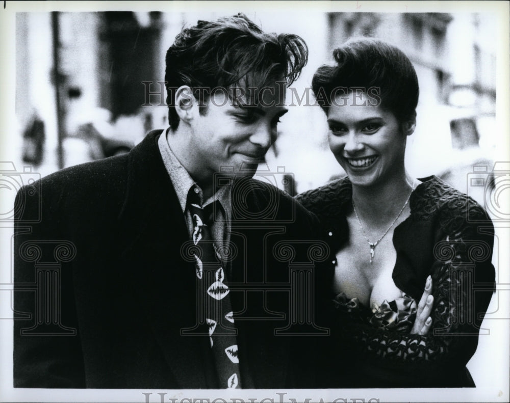 Press Photo &quot;Booken&quot; Richard Grieco &amp; Vanity- Historic Images