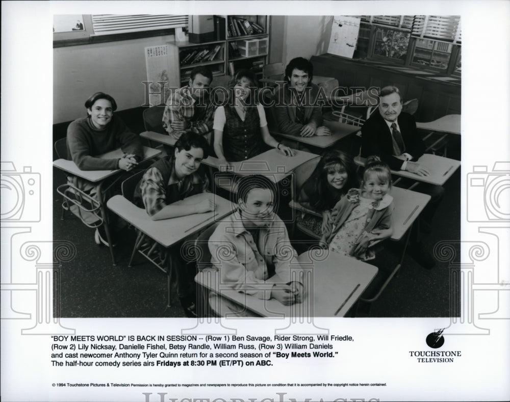 19933 Press Photo  &quot;Boy Meets World&quot;  Ben Savage,Rider StrongWill Friedle- Historic Images