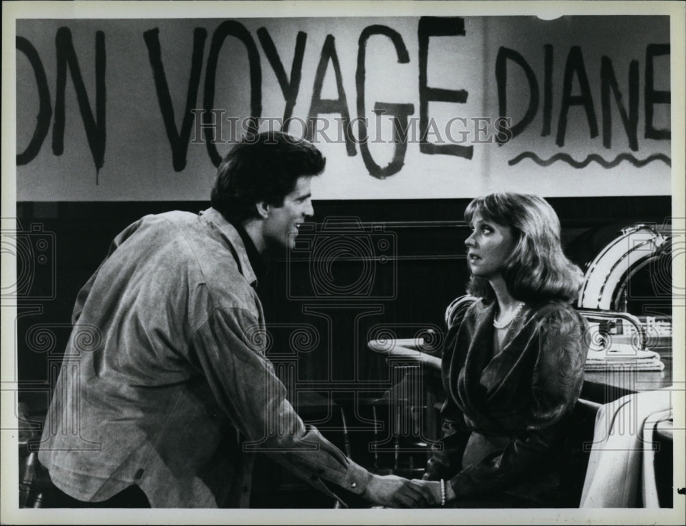 1985 Press Photo &quot;Cheers&quot; Ted Danson,Shelley Long- Historic Images