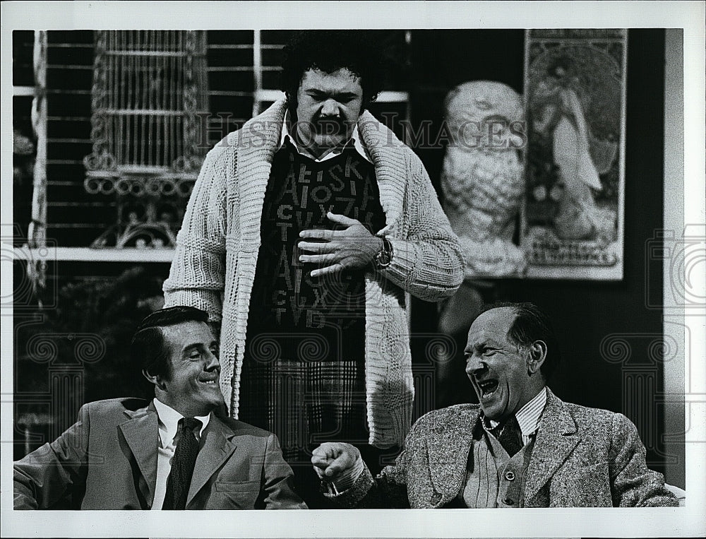 1973 Press Photo Burns, Schreiber, &amp; Klugman in &quot;Burns &amp; Schreiber Comedy Hour&quot;- Historic Images