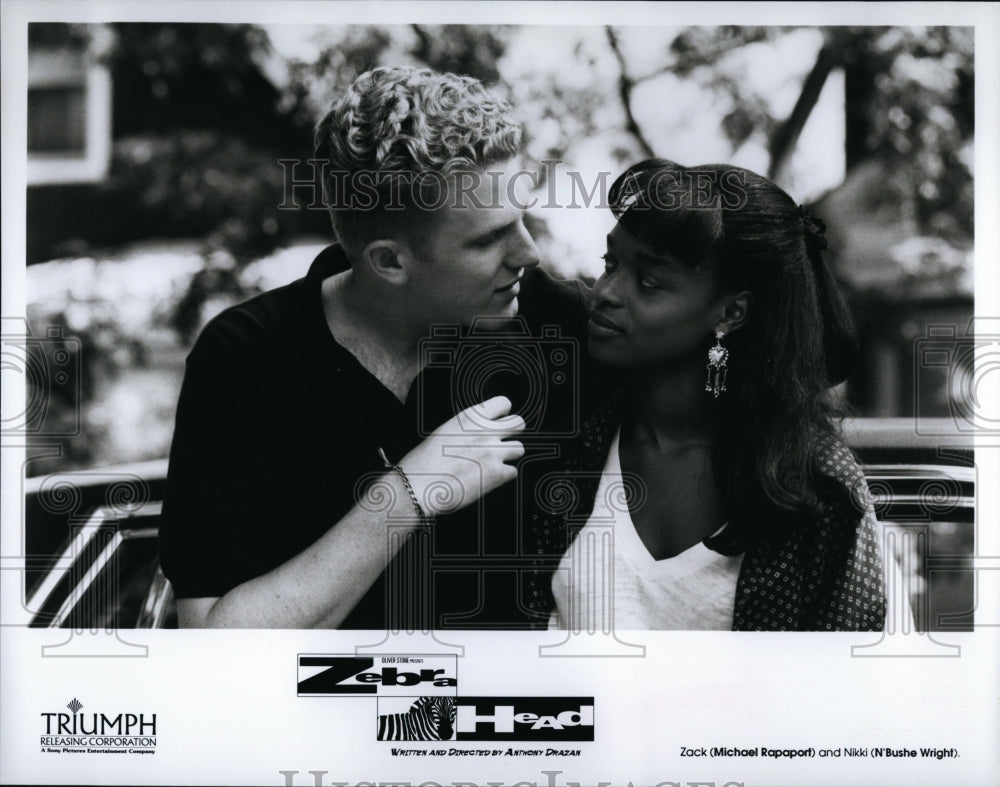 1992 Press Photo Michael Rapaport, N&#39;Bushe Wright, &quot;Zebrahead&quot;- Historic Images