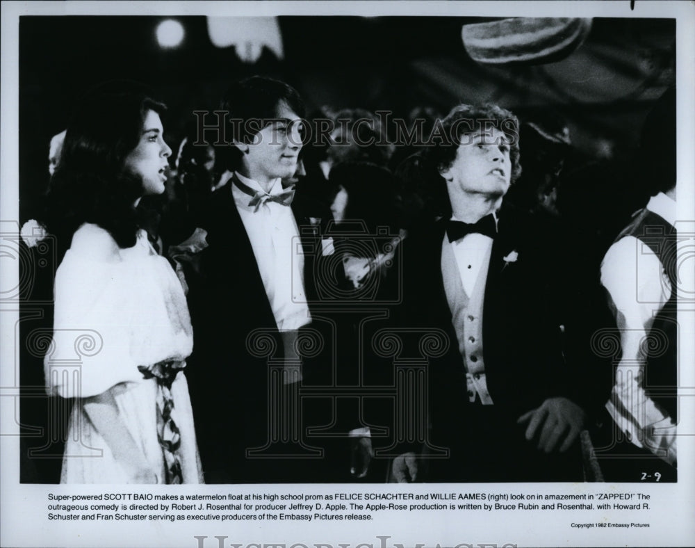 1982 Press Photo Zapped&quot; Scott Baio &amp; Willie Ames, Felice Schachter- Historic Images