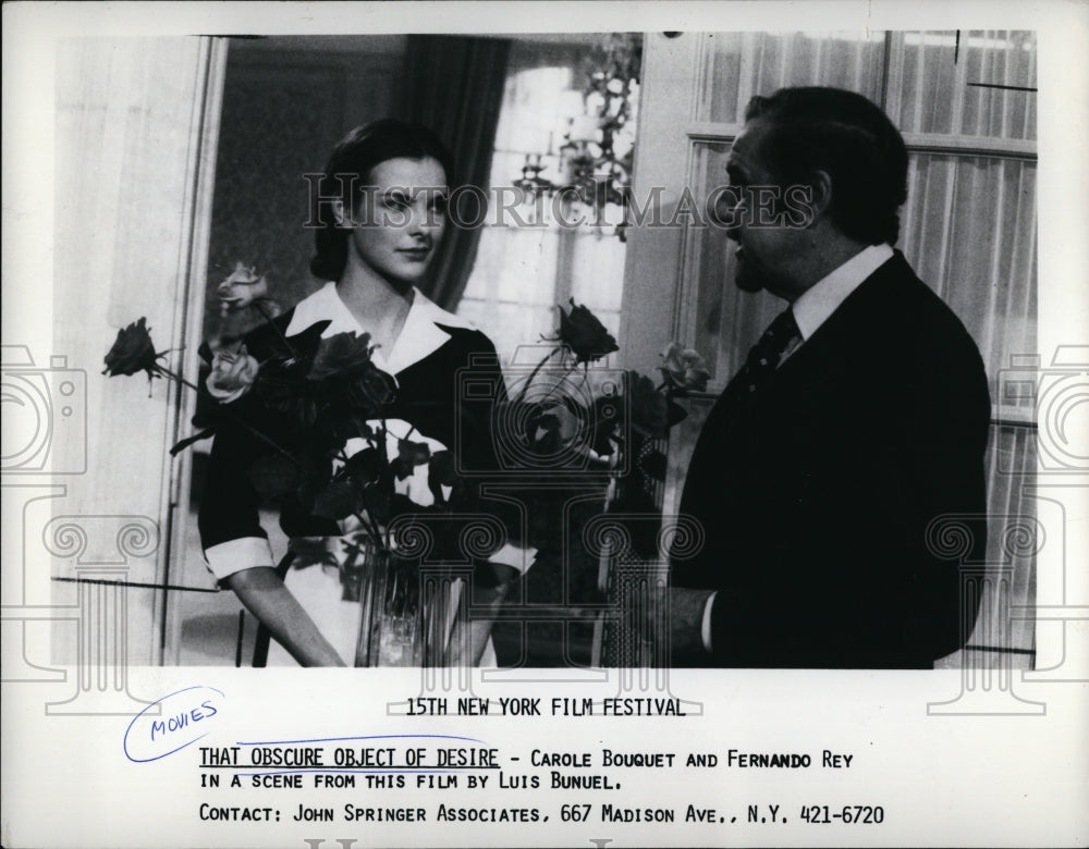 1978 Press Photo Carole Bouquet Fernando Rey in &quot;That Obscure Object of Desire&quot;- Historic Images