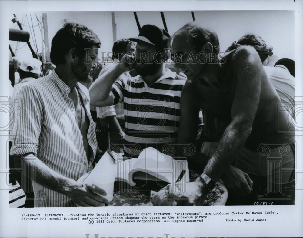 1983 Press Photo Carter De Haven Producer Graham Chapman in &quot;Yellowbeard&quot;- Historic Images