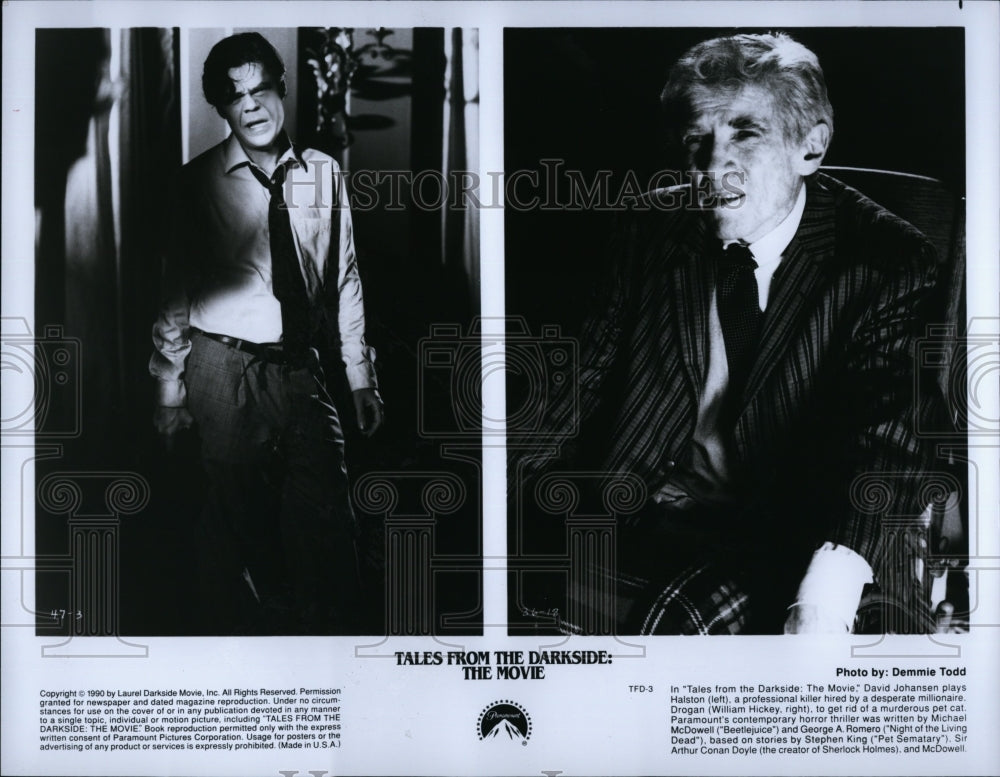 1990 Press Photo David Johansen in &quot;Tales From The Darkside: The Movie&quot;- Historic Images