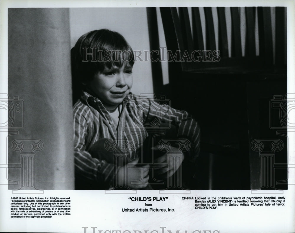 1988 Press Photo Childs Play Alex Vincent Actor- Historic Images