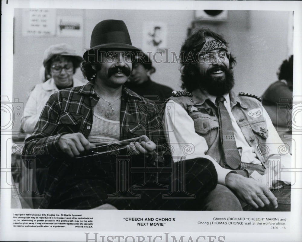 1980 Press Photo &quot;Cheech &amp; Chong&#39;s Next Movie&quot; Thomas ZChong, Cheech Marin- Historic Images