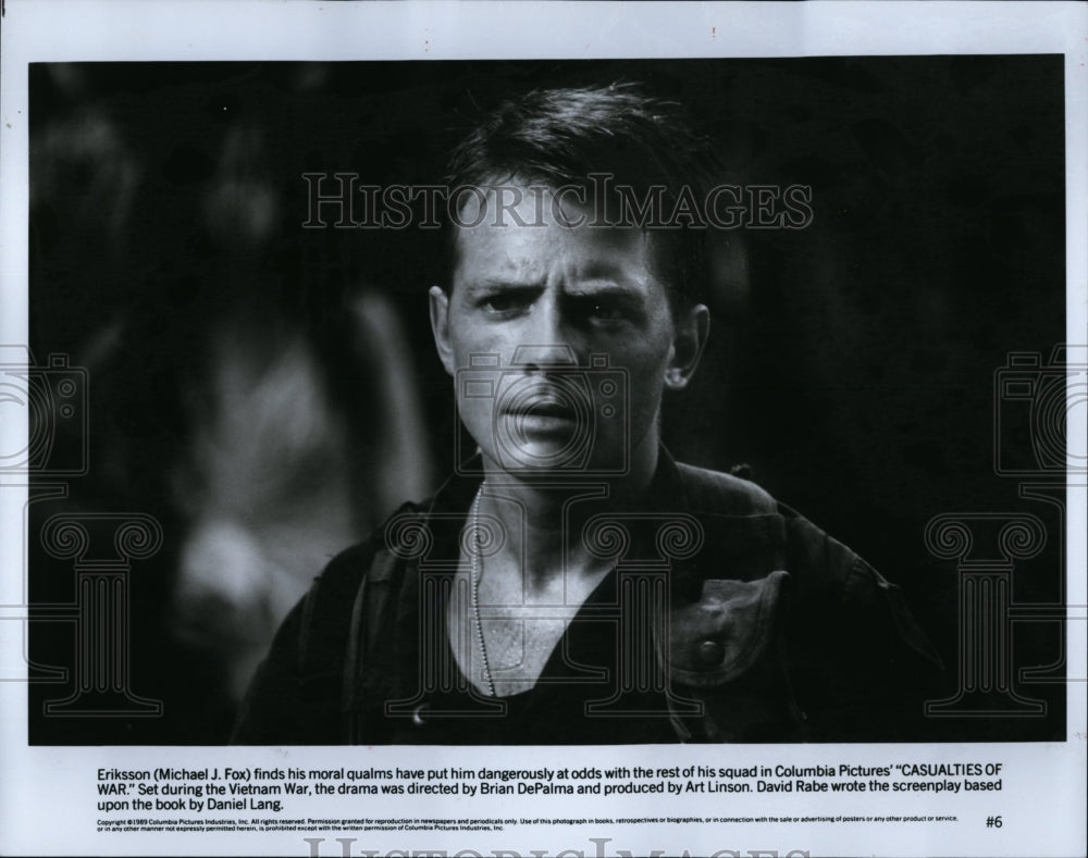 1990 Press Photo &quot;Casualties of War&quot; Michael J. Fox starring- Historic Images