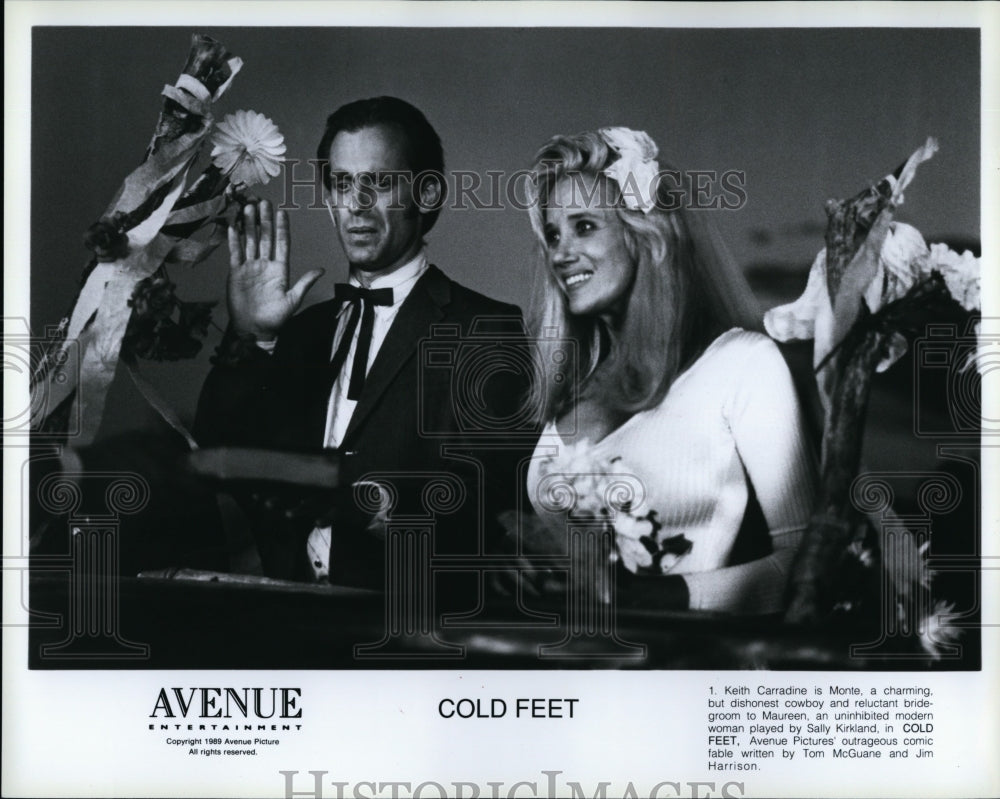 1989 Press Photo &quot;Cold Feet&quot; starring Sally Kirkland, Keith Carradine- Historic Images