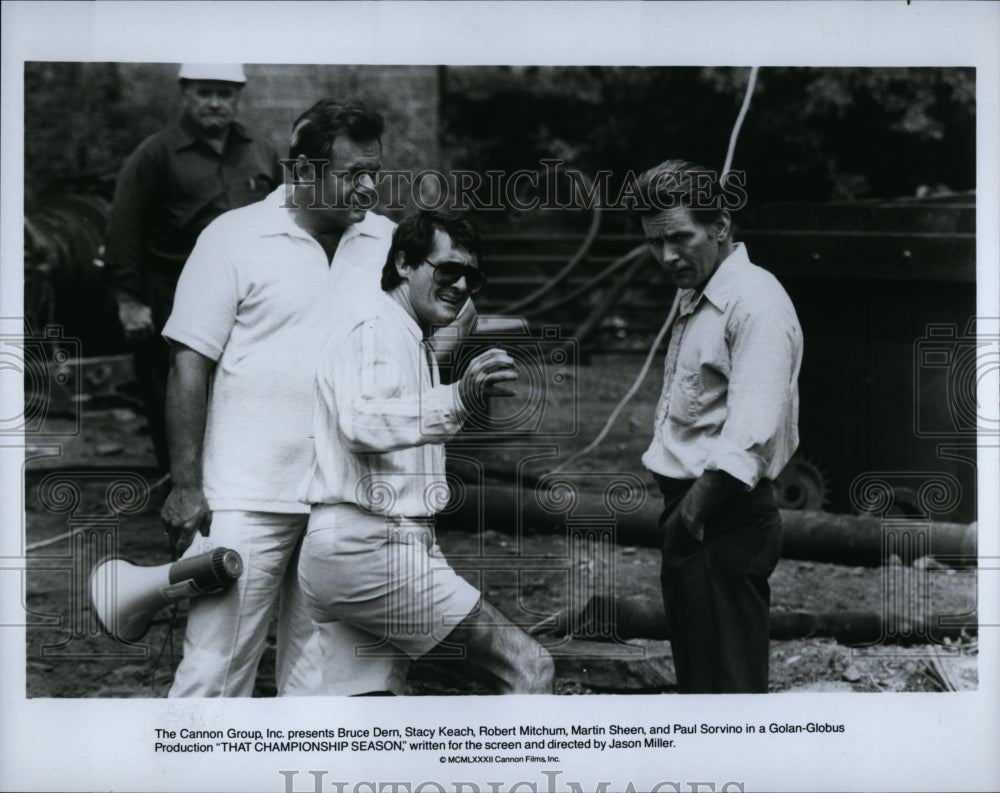 1982 Press Photo Dern Keach Mitchum Star In &quot;That Championship Season&quot;- Historic Images