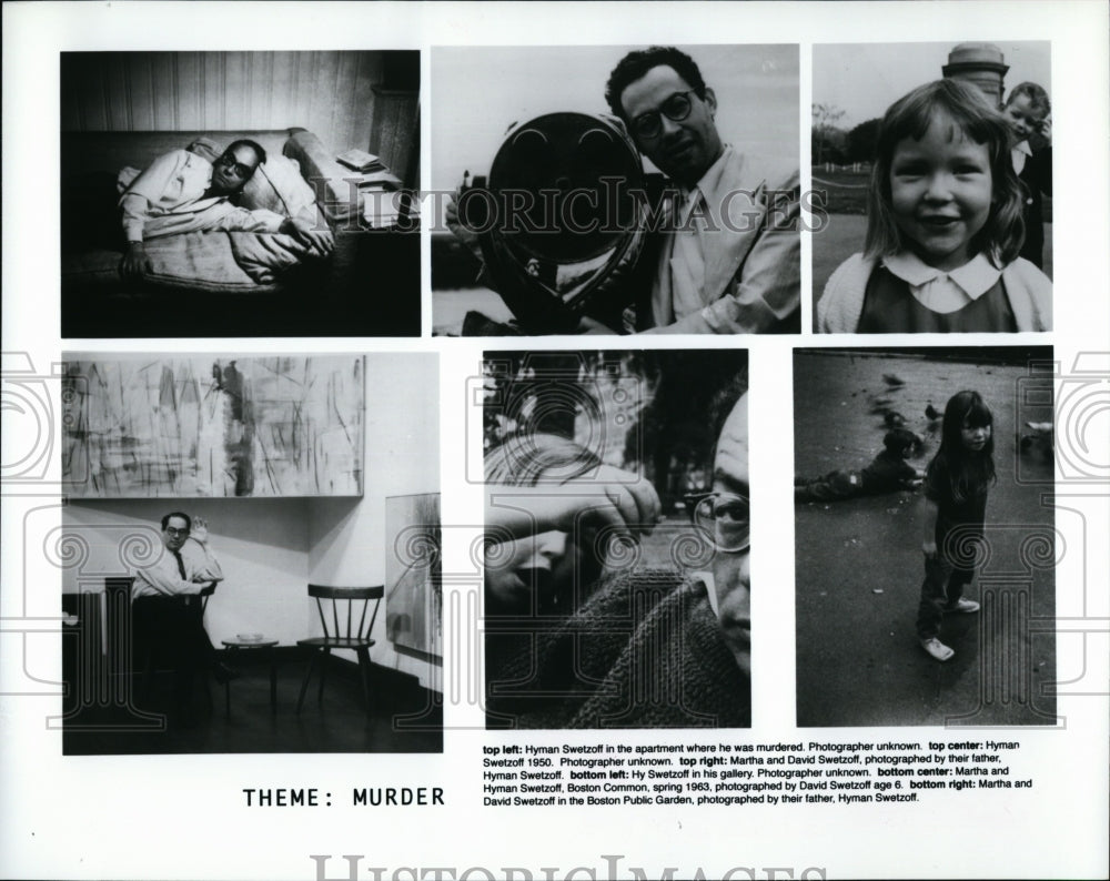 1998 Press Photo &quot;Theme: Murder&quot; Hyman Swetzoff,Martha &amp;David Swetoff- Historic Images