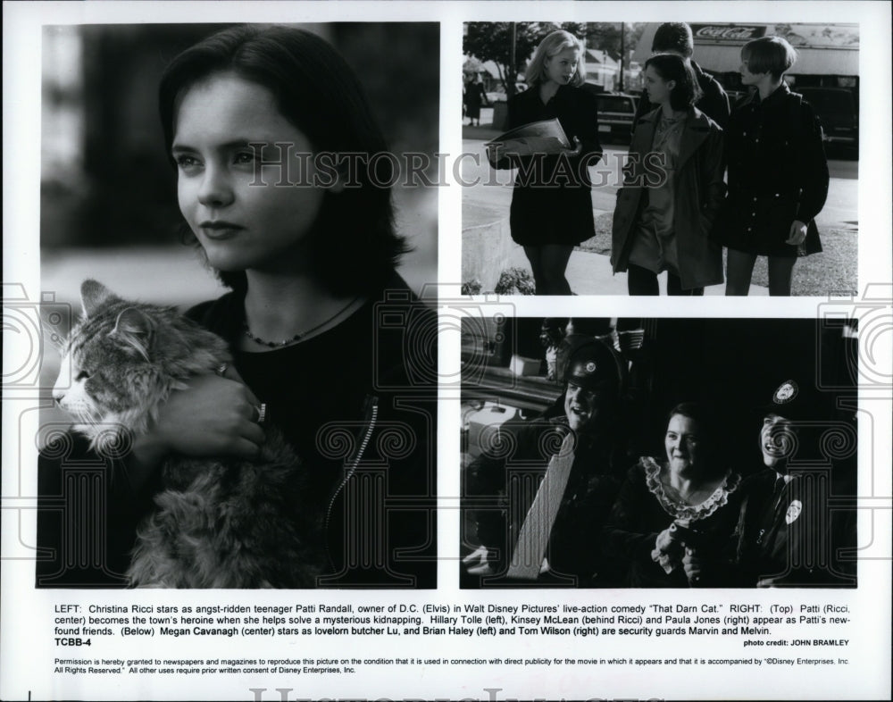 1997 Press Photo Actress Christina Ricci In &quot;That Darn Cat&quot; - Historic Images