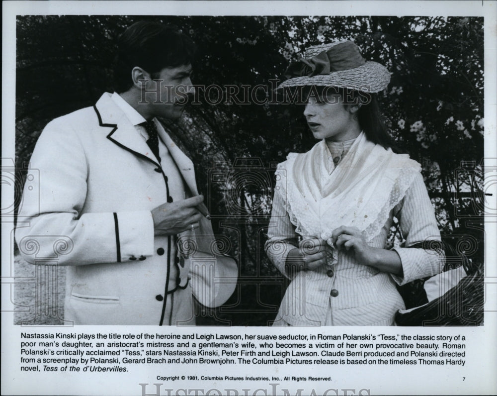 1981 Press Photo Natassia Kinski and Leigh Lawson in &quot;Tess&quot;- Historic Images