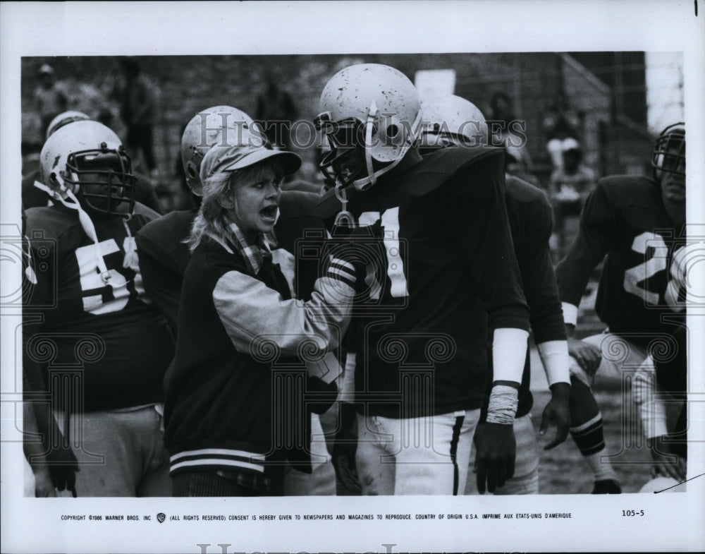 1986 Press Photo Goldie Hawn in &quot;Wildcats&quot;- Historic Images