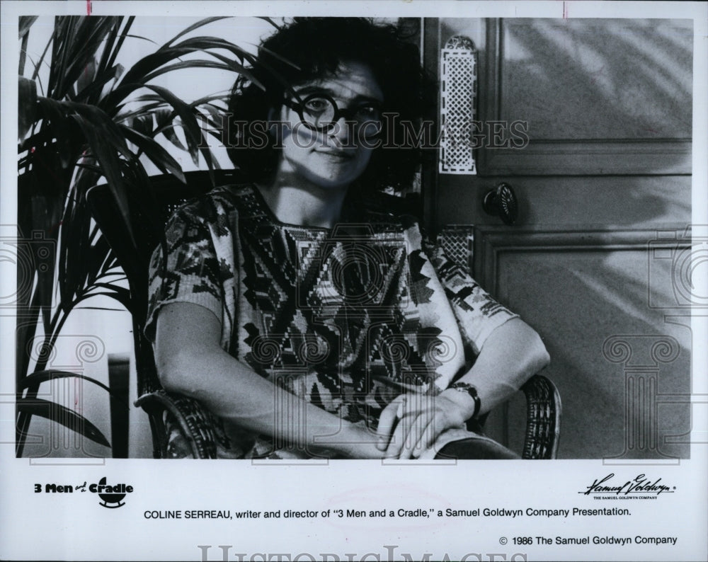 1986 Press Photo Coline Serreau Writer Director of &quot;3 Men and a Cradle&quot;- Historic Images