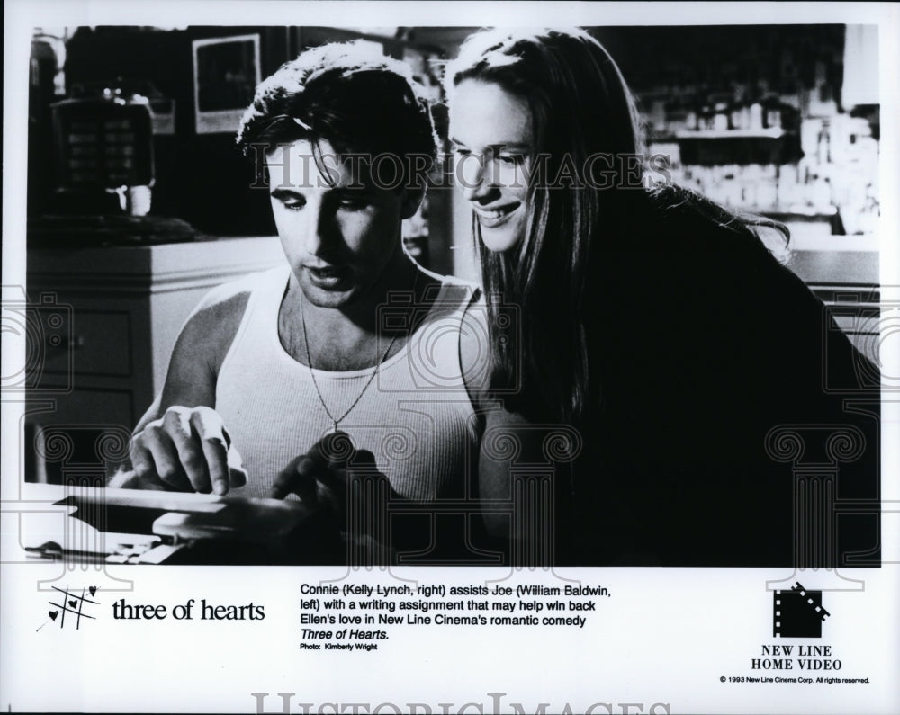 1993 Press Photo &quot;Three of Hearts&quot; Starring Kelly Lynch and William Baldwin- Historic Images