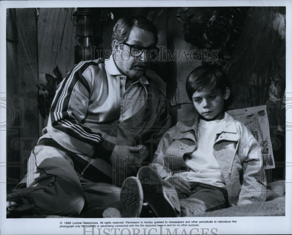 1986 Press Photo Danny Thomas Actor Gabriel Damon One Big Family TV Show- Historic Images