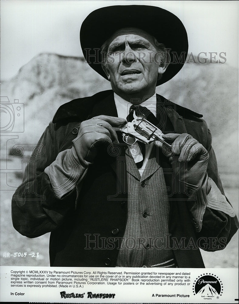 1985 Press Photo Andy Griffith American Actor Stars in Rustlers Rhapsody Movie- Historic Images