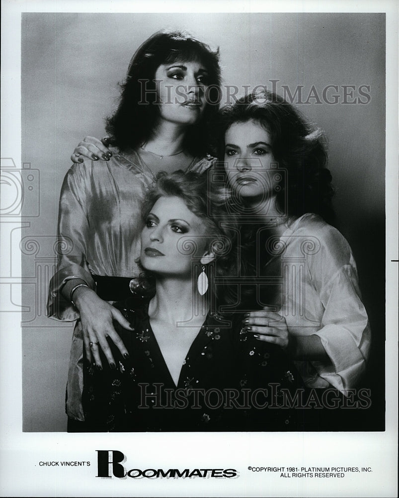 1981 Press Photo Samantha Fox Veronica Hart Kelly Nichols Star In Roommates Film- Historic Images