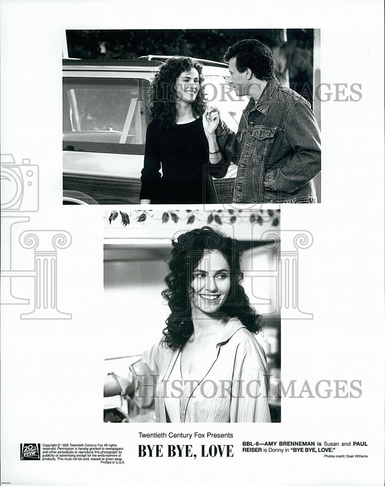 1985 Press Photo Amy Brenneman Actress Paul Reiser Actor Bye Bye Love Movie- Historic Images