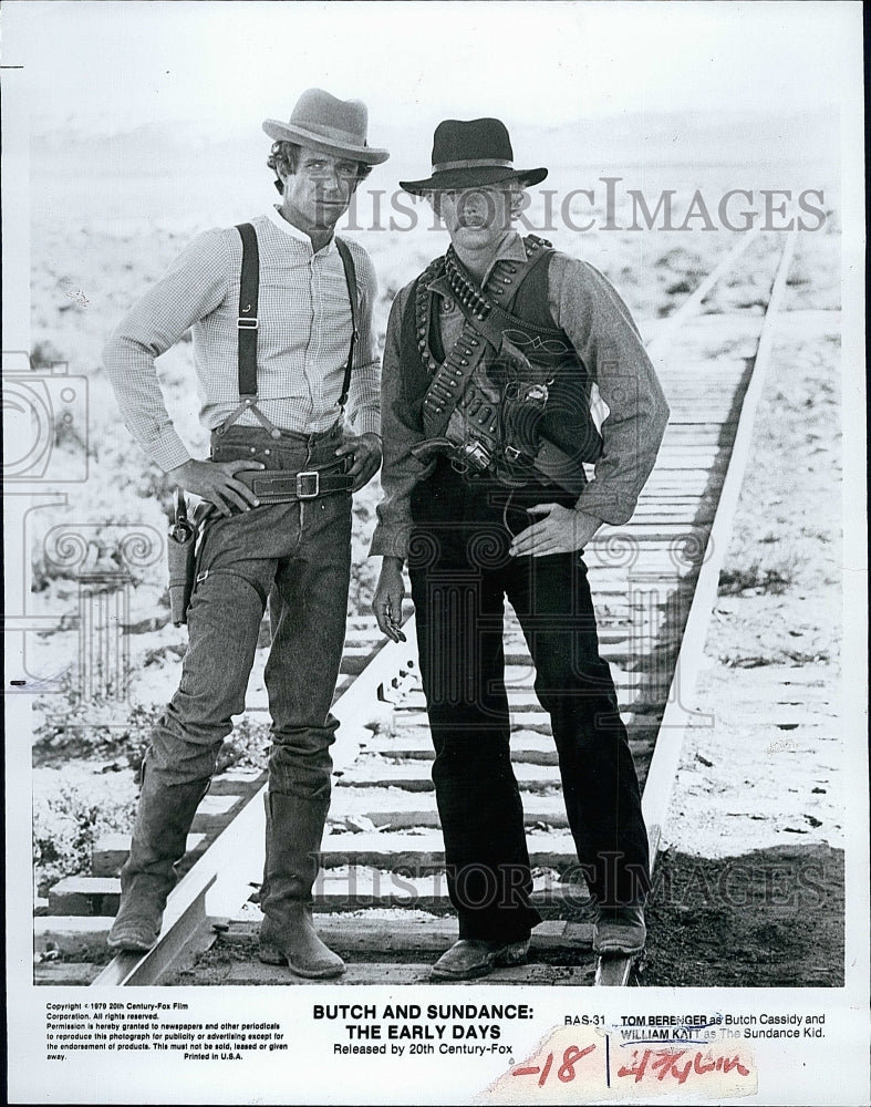 1979 Press Photo Tom Berenger Actor William Katt Butch Sundance Early Days Film- Historic Images