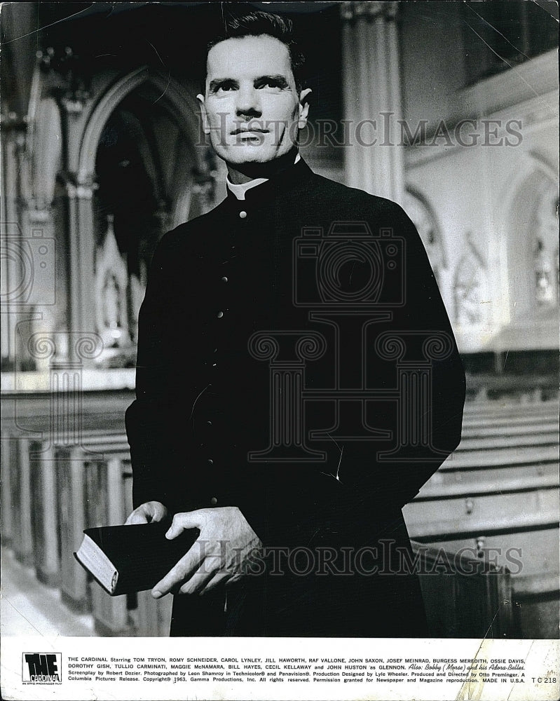 1963 Press Photo Actor Tom Tryon in &quot;The Cardinal&quot;- Historic Images