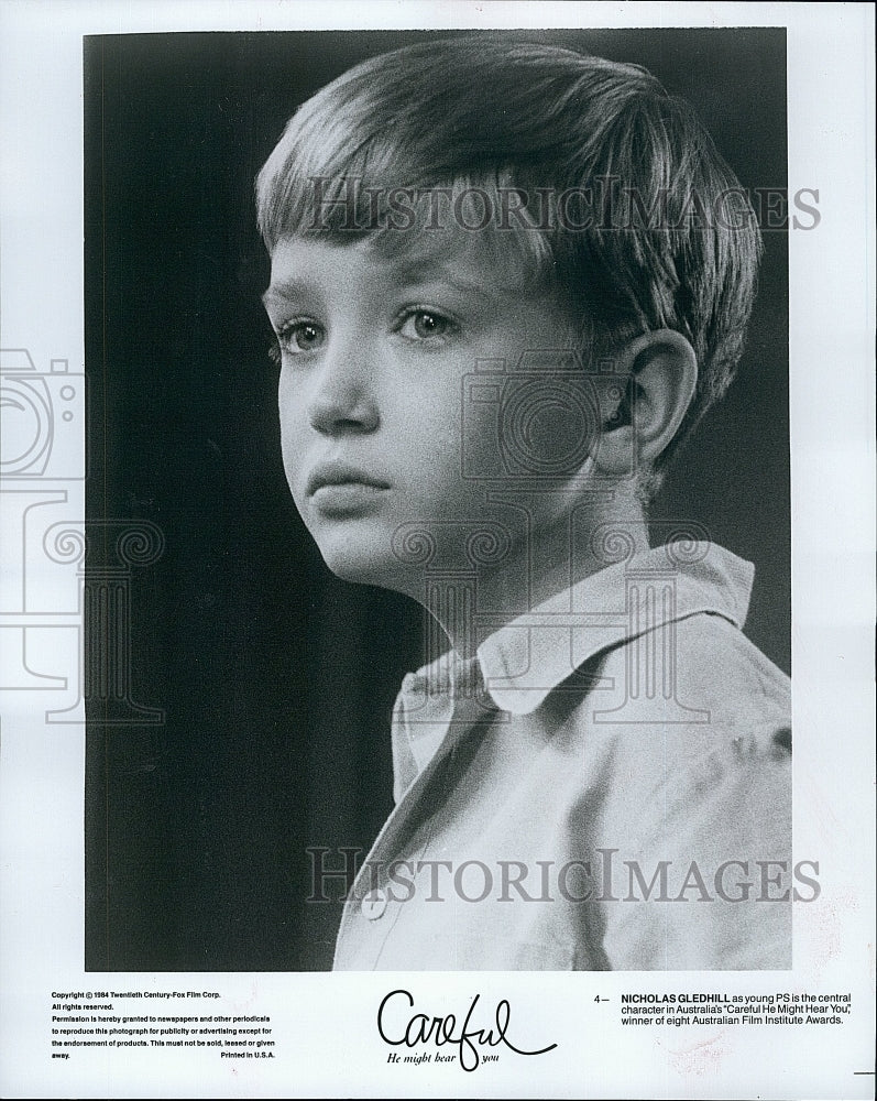 1964 Press Photo Child Star Nicholas Gledhill in &quot;Careful he might not hear you&quot;- Historic Images