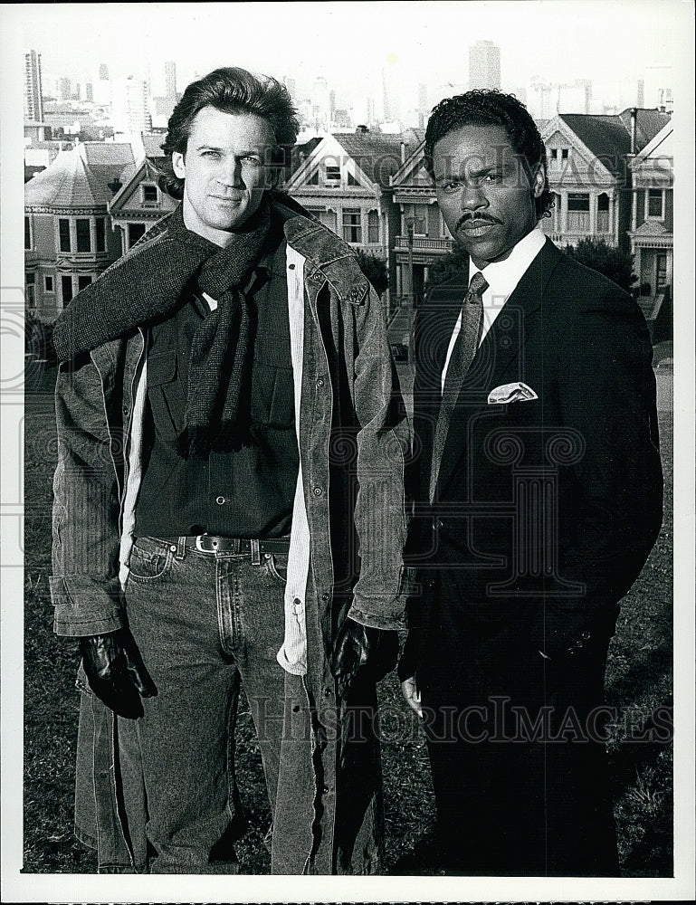 1988 Press Photo David Beecroft and Richard Lawson in &quot;Silent Whisper&quot;.- Historic Images