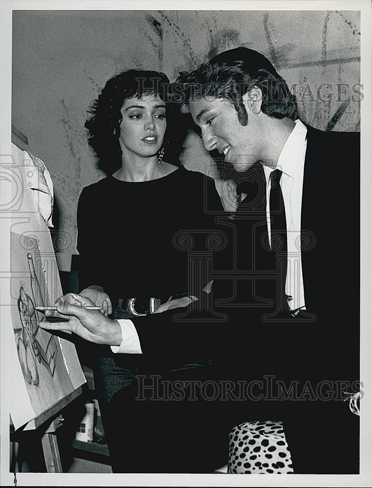 1988 Press Photo Kathleen Beller &amp; Gabe Jarrett Star In &quot;The Bronx Zoo&quot;- Historic Images