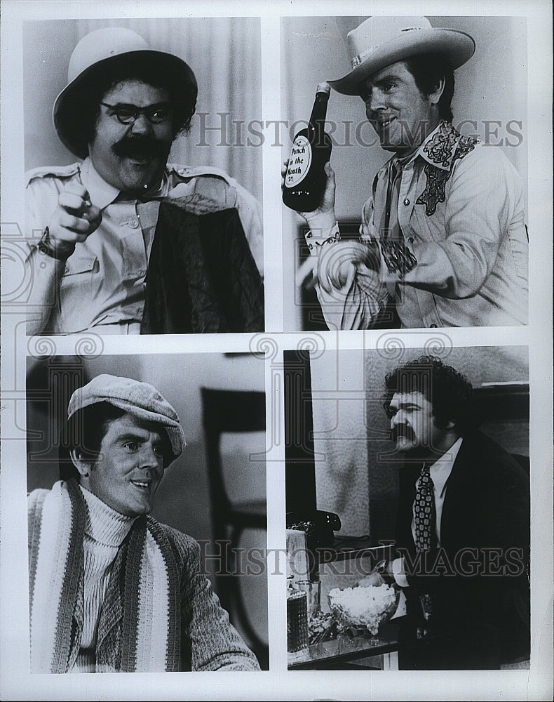 Press Photo Jack Burns &amp; Avery Schreiber In &quot;The Burns &amp; Schreiber Comedy Hour&quot;- Historic Images