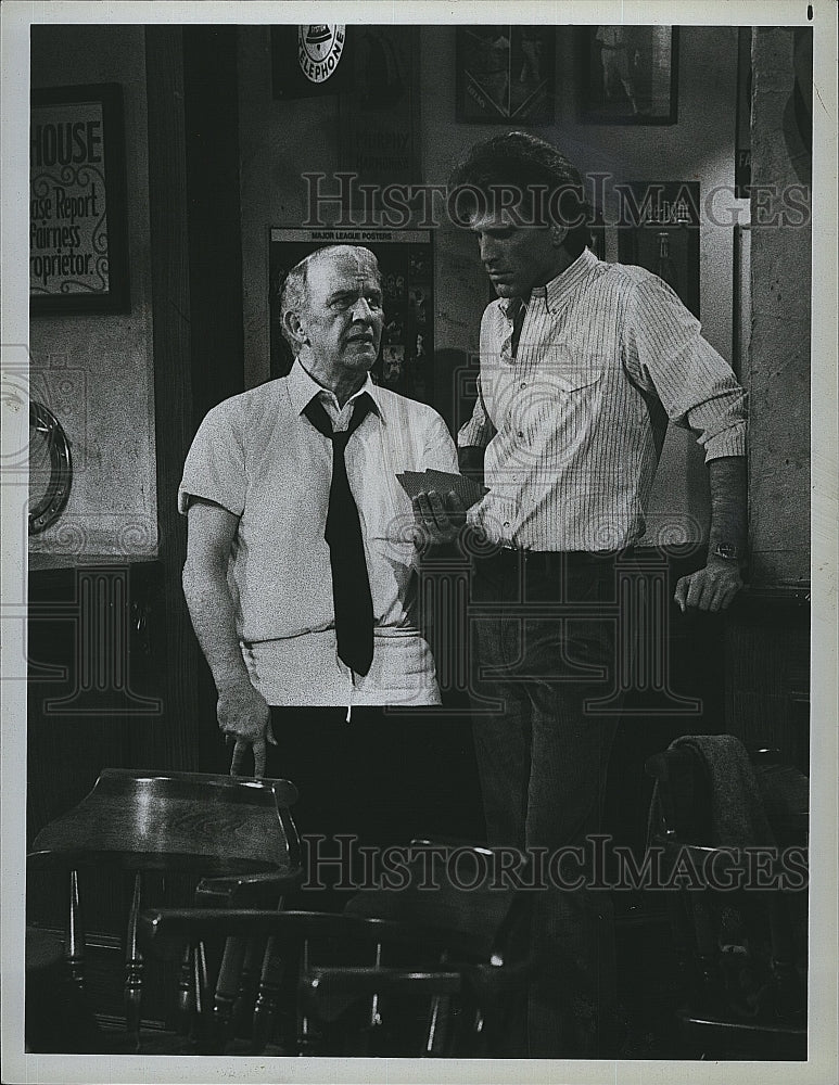 1983 Press Photo Nicholas Colansanto, Ted Danson &quot;Cheers&quot;- Historic Images