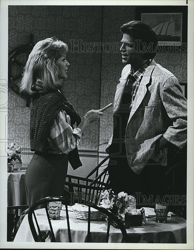 1987 Press Photo Ted Danson, Shelley Long &quot;Cheers&quot;- Historic Images