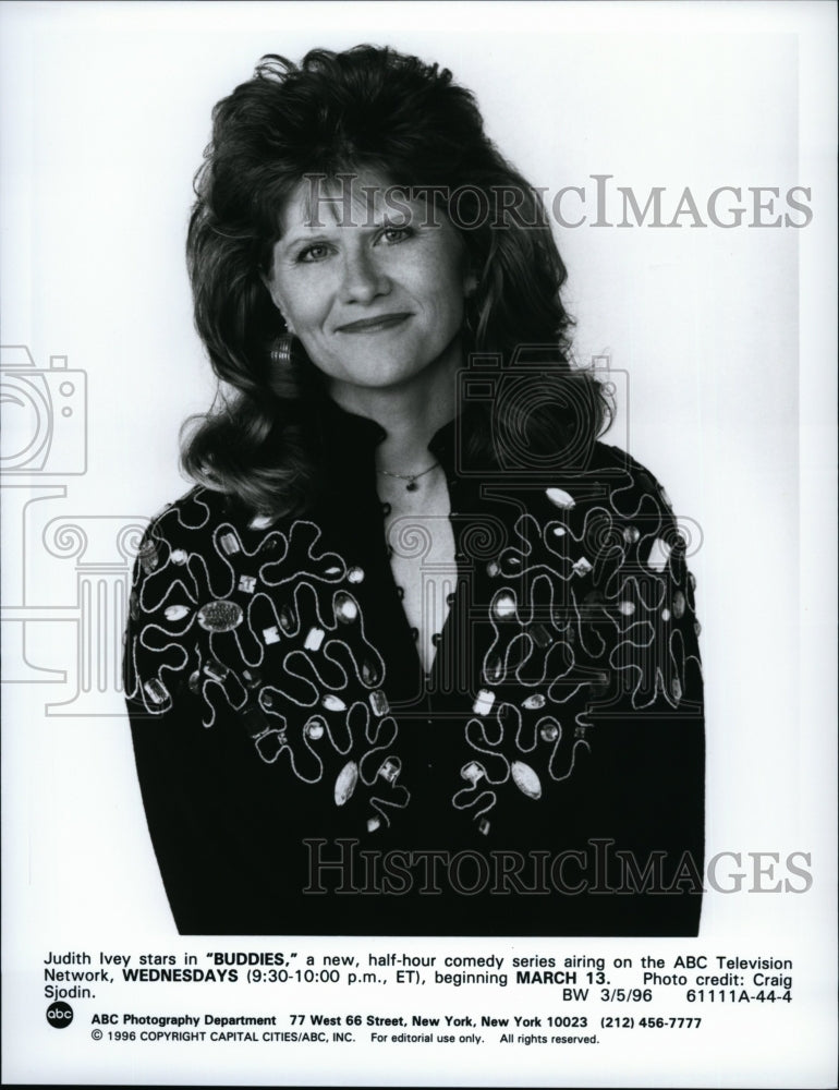 1996 Press Photo Actress Judith Ivey In &quot;Buddies&quot; - Historic Images