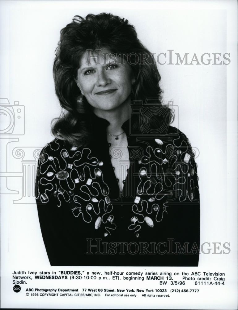 1996 Press Photo Actress Judith Ivey In "Buddies" - Historic Images