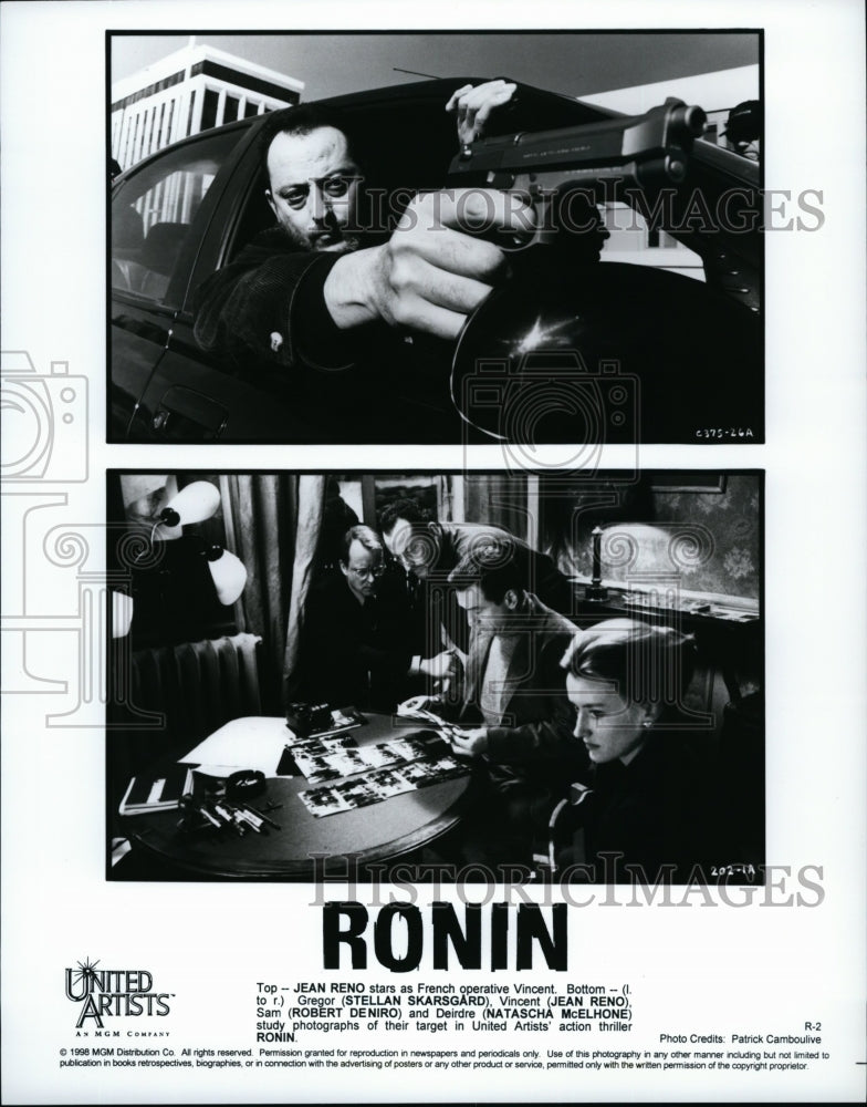 1998 Press Photo &quot;Ronin&quot; Robert DeNiro, Jean Reno,Stellan Skarsgard,N McElhone- Historic Images