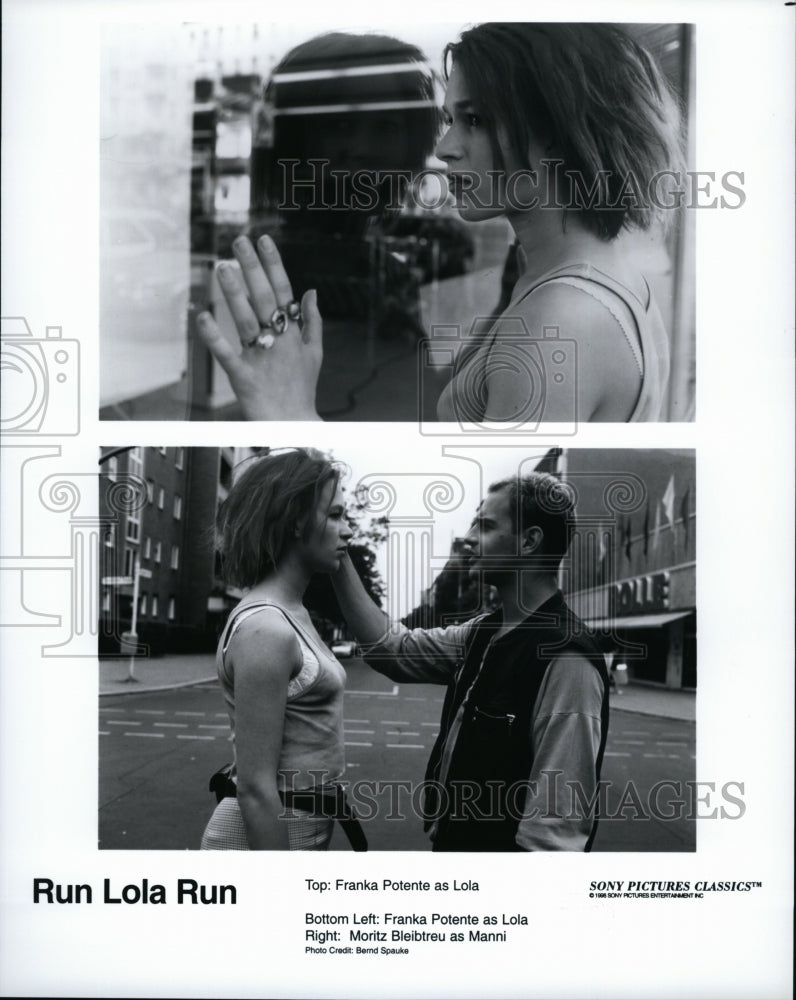 1991 Press Photo  &quot;Run Lola Run&quot; starring Franka Potente, Moritz Blebtreu- Historic Images