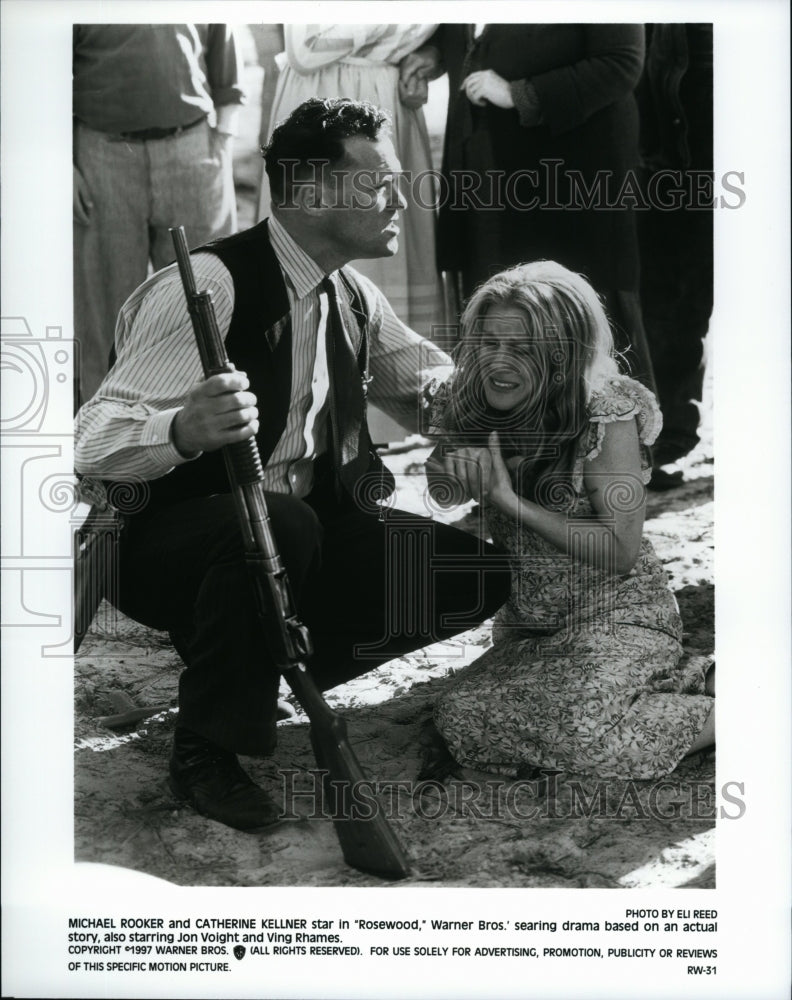 1997 Press Photo &quot;Rosewood&quot; Michael Rooker &amp; Catherine Kellner- Historic Images